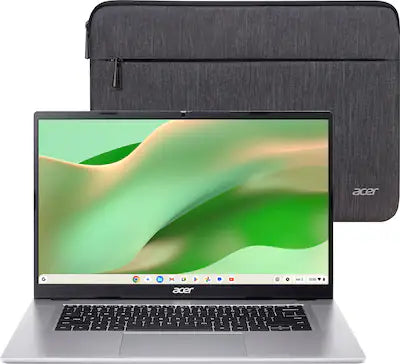 Acer - Chromebook 315 – 15.6" FHD Laptop with Google AI - MediaTek Kompanio 540 – 4GB Memory – 64GB Storage – Wi-Fi 6E