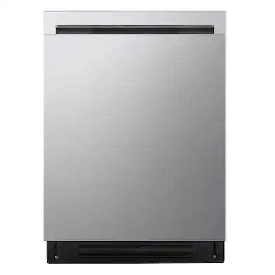LG - FlushFit 24" Top Control Smart Built-In Stainless Steel Tub Dishwasher with 3rd Rack, AutoVent Dry and 46dBA
