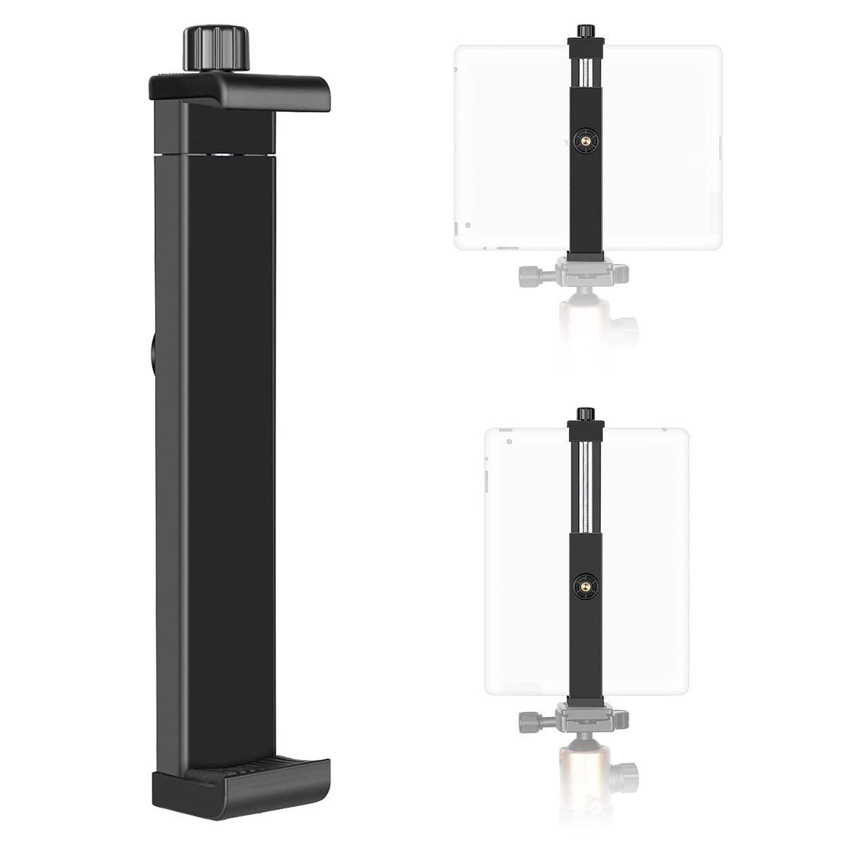 Neewer - iPad Tripod Mount, Adjustable Clamp 16-23.5cm - Black