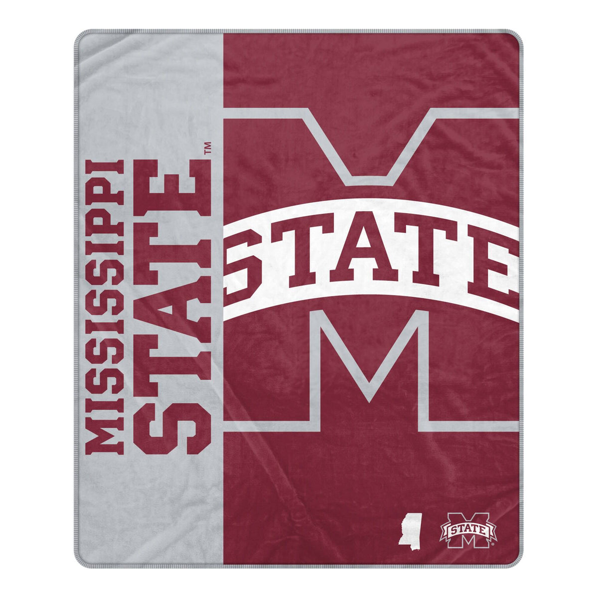 Pegasus - Mississippi State Bulldogs 50" x 60" Endzone Ultra Soft Throw Blanket - Multicolor