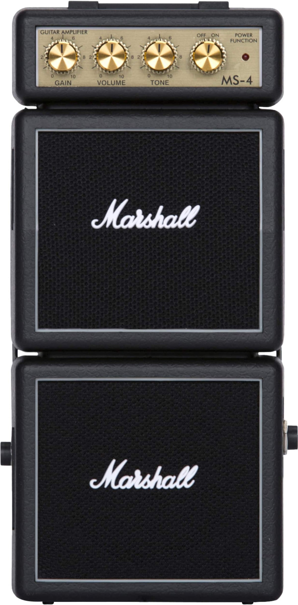 Marshall - MS-4 Portable Micro Stack Guitar Amp with Gain / Tone / Volume Controls - Black