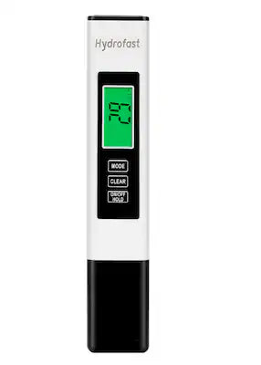 Hydrofast - A2S Digital Water Tester, 4 in 1 TDS/ EC Temperature(°C/°F), 0~9990ppm Reading, Ideal for Drinking Water, RO/DI System