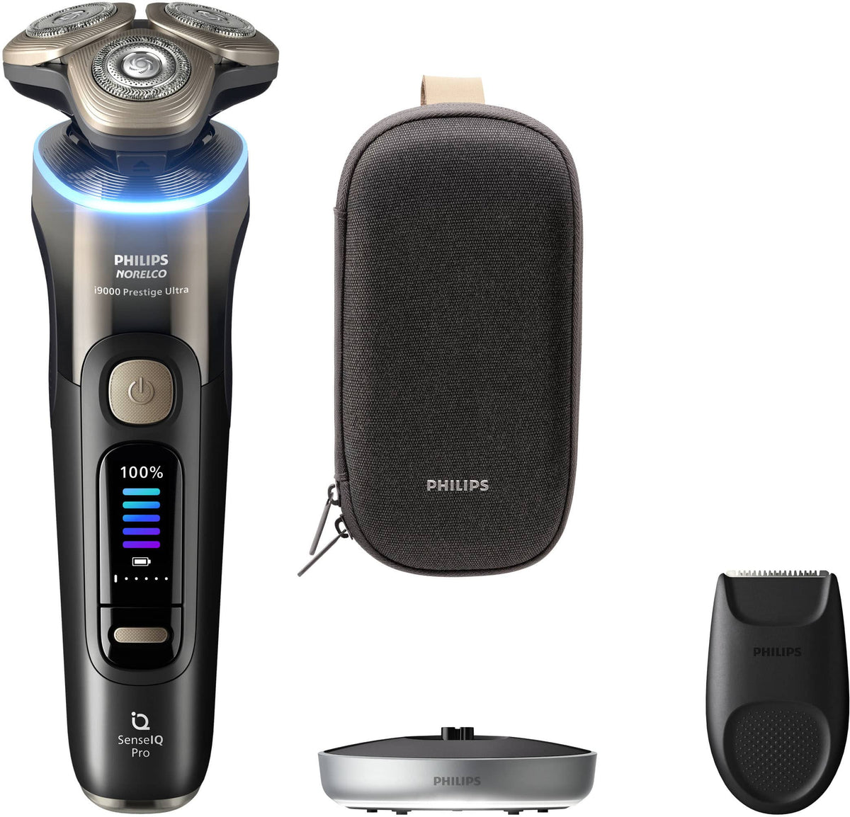 Philips Norelco - i9000 Prestige Ultra Shaver with Triple Action Lift & Cut Technology - Black