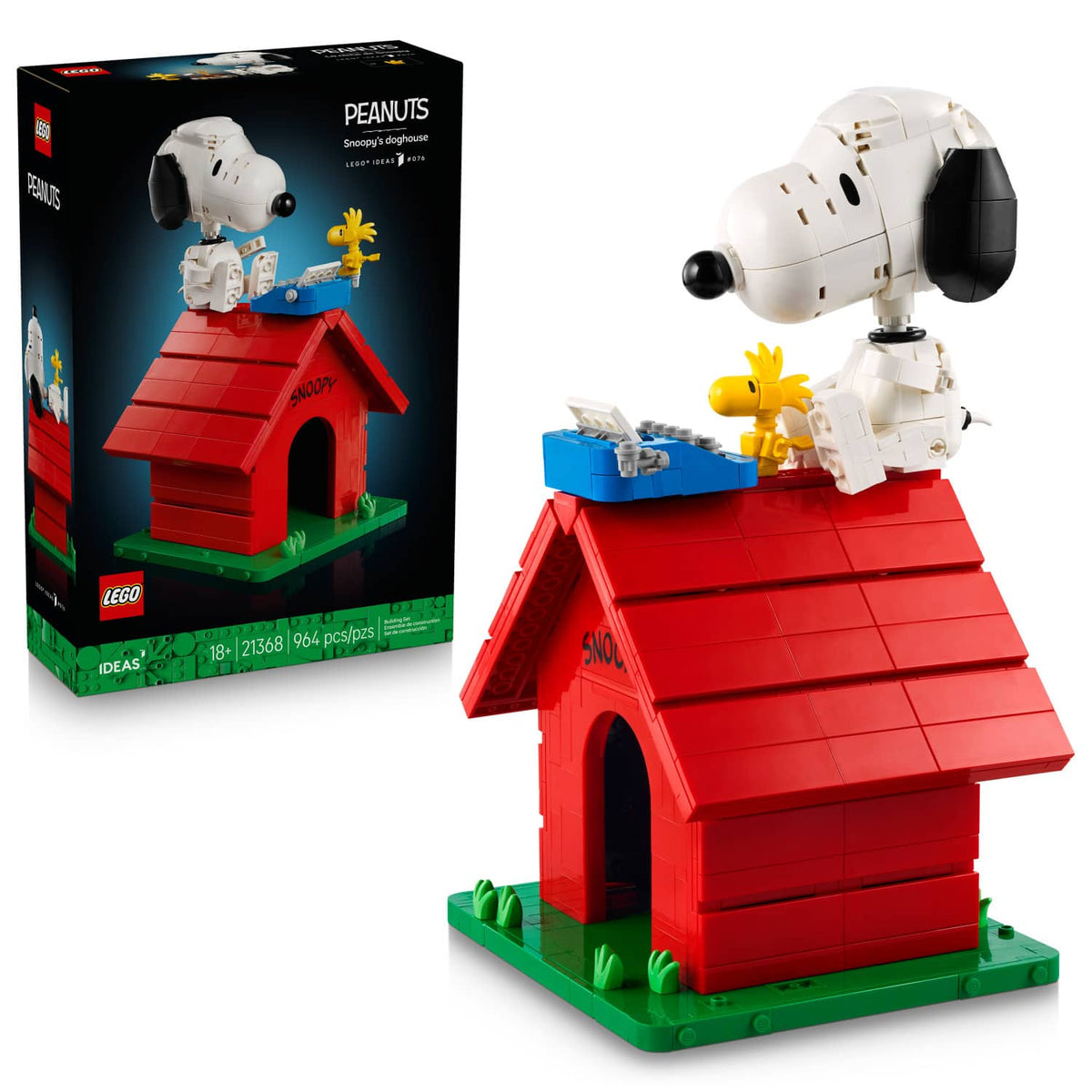 LEGO - Ideas Peanuts: Snoopy's Doghouse Building Set - 21368