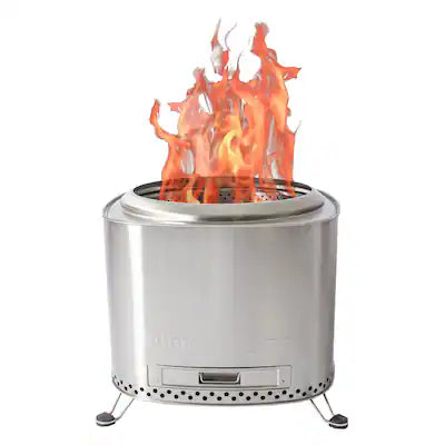 Flame Engine - 19 Inch Square Smokeless Fire Pit w/Carry Bag, 304 Stainless Steel