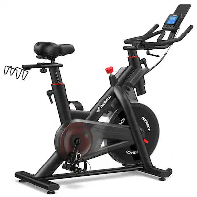 MERACH - Self-Powered & Auto-Resistance Exercise Bike 40LBS Flywheel, Bluetooth App, 350LBS Adjustable Seat Handlebars