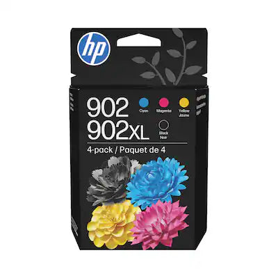 HP - 902XL/902 Multipack Cartridges, 4/Pack (T0A39AN#140)