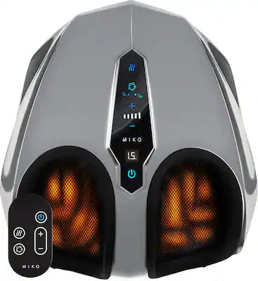 Miko - Shiatsu Foot Massager with Heat – Deep Kneading, Rolling & Air Compression, 5 Pressure Levels, Pain Relief for Plan