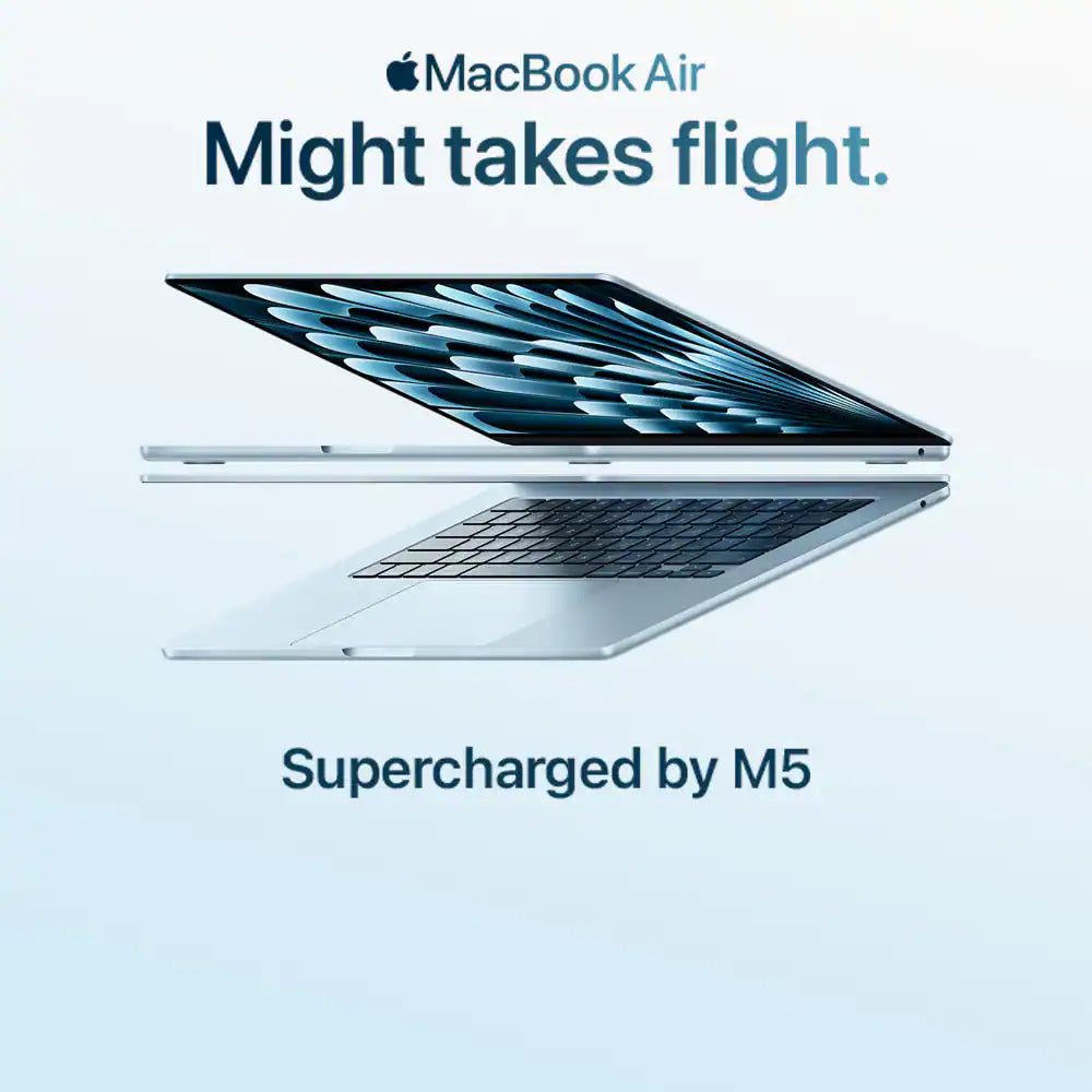 MacBook Air. Might takes flight. Supercharged by M5.