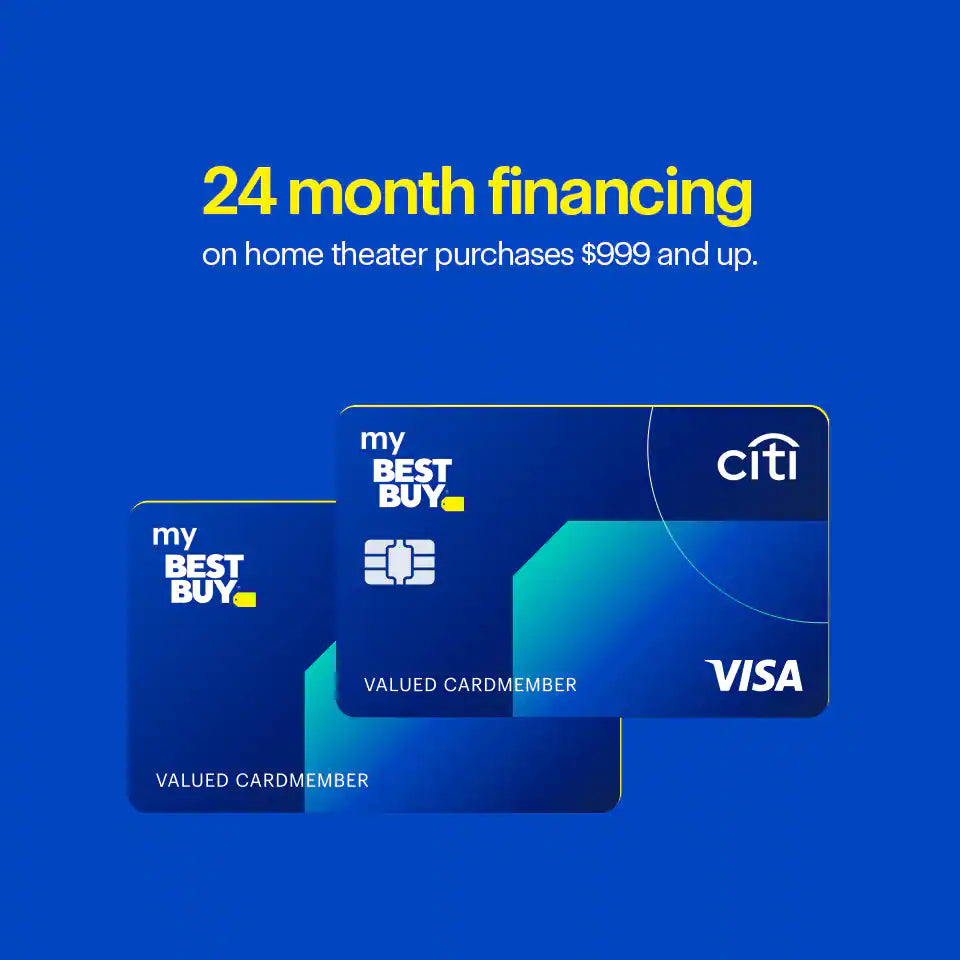 24 month financing on home theater purchases $999 and up